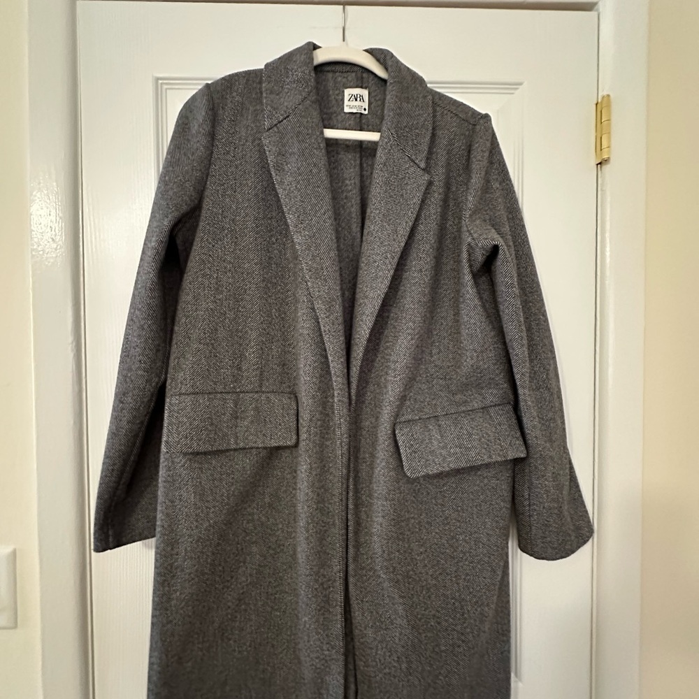 Zara Women's Charcoal Trench Coat
